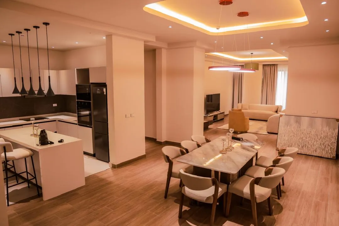 Open-plan Berga's residence interior